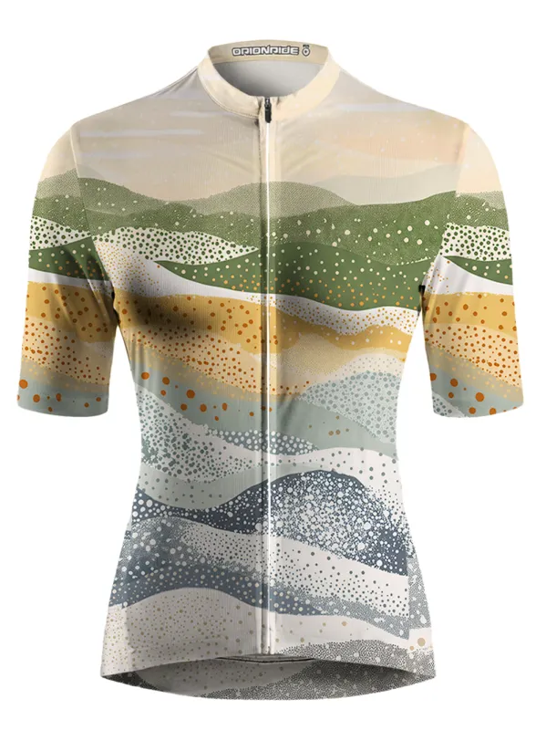 Orionride Dotted Texture Short Sleeves Women's Jersey made by Orionride