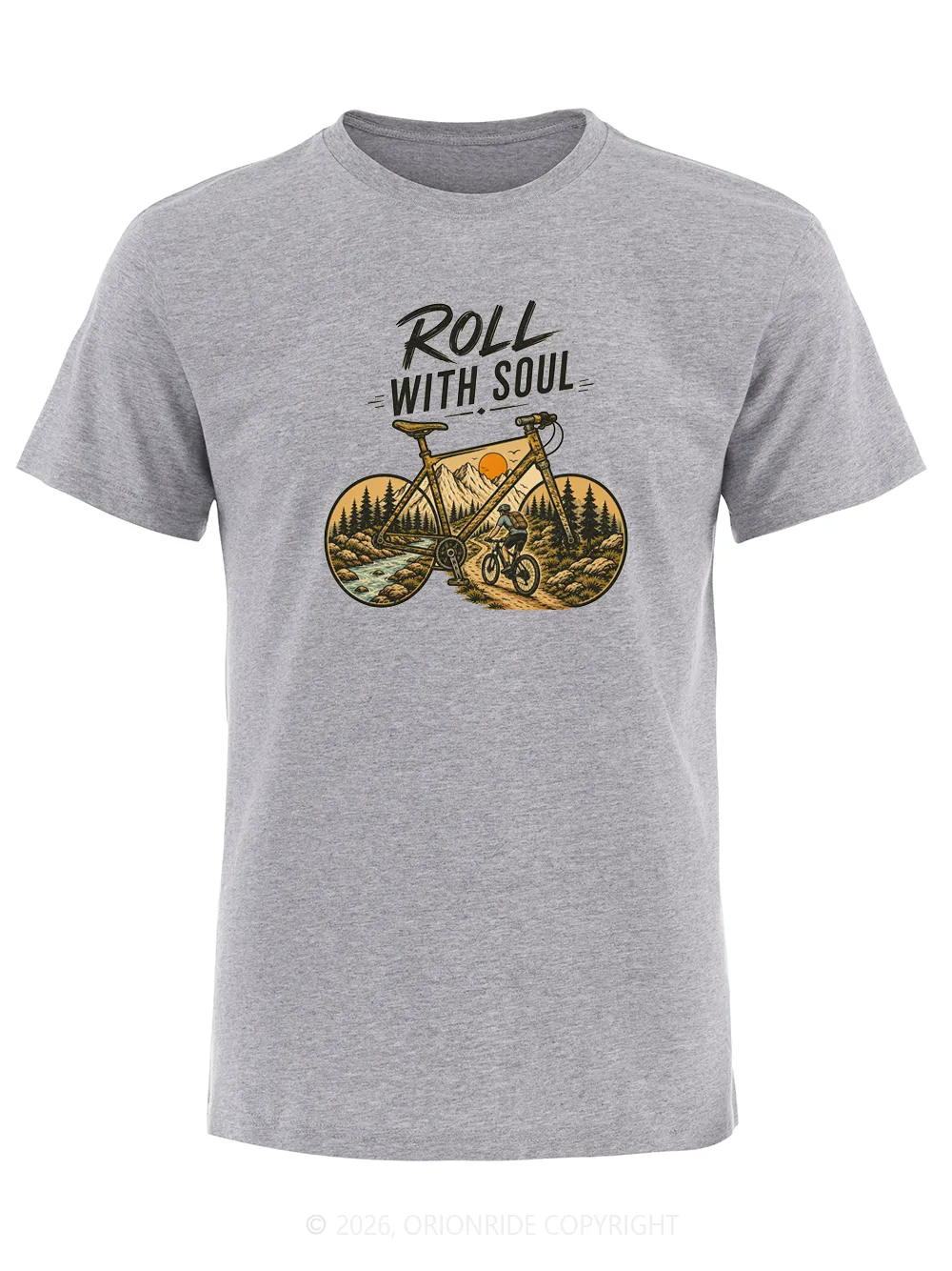 Orionride Soul Wheel Short Sleeves Bike T-Shirt sold by Orionride product image thumbnail 4