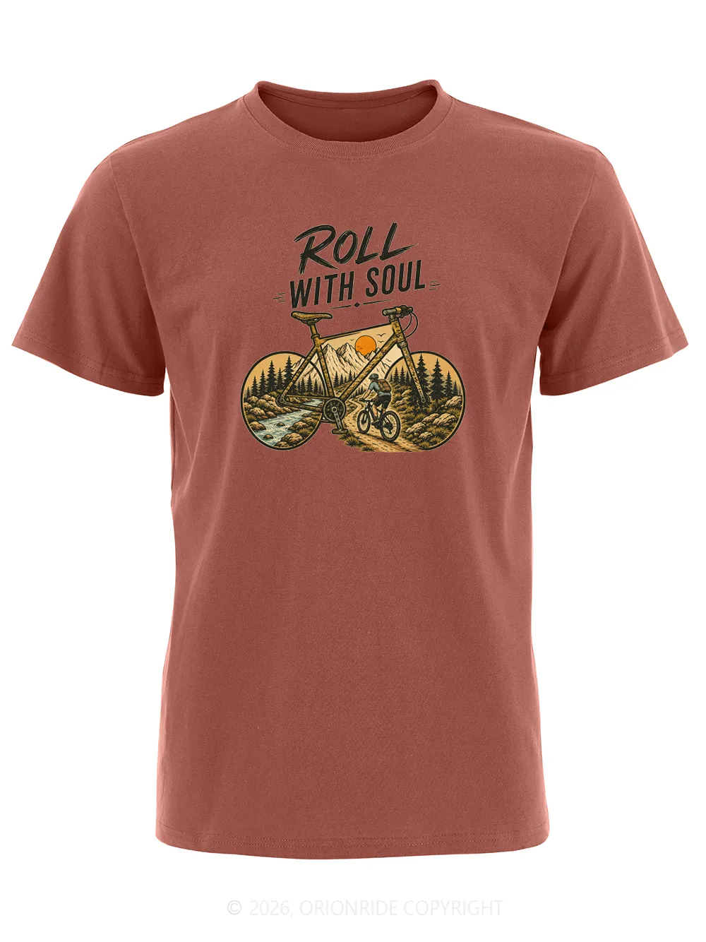 Orionride Soul Wheel Short Sleeves Bike T-Shirt sold by Orionride