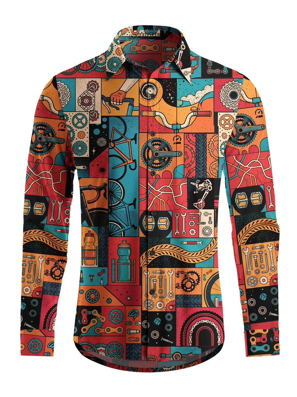 Orionride Exploration And Freedom Men's Stretchy Breathable Long Sleeve Gravel Shirt sold by Orionride