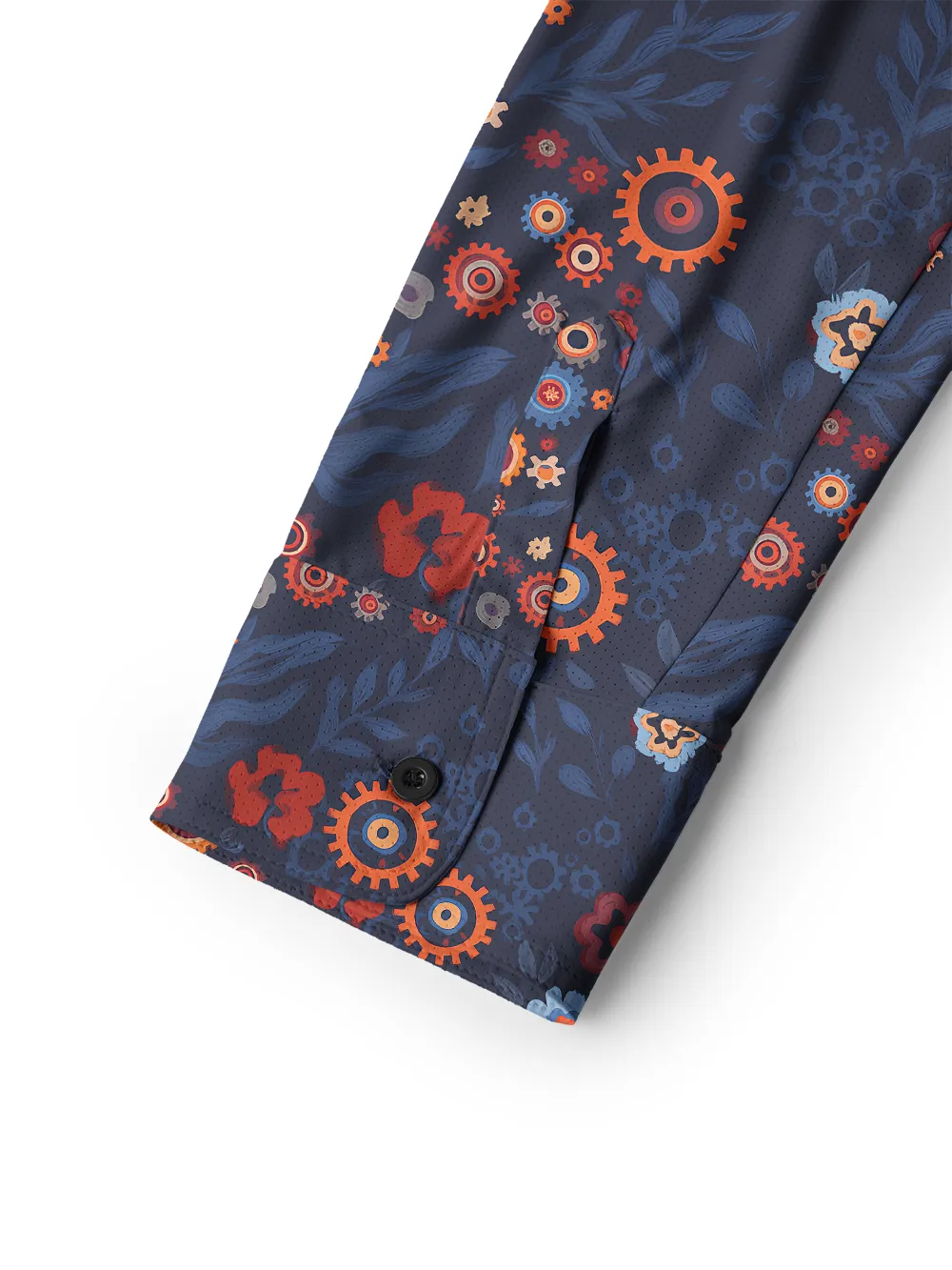 Orionride Mechanical Florals Men's Stretchy Breathable Long Sleeve Gravel Shirt sold by Orionride product image thumbnail 5
