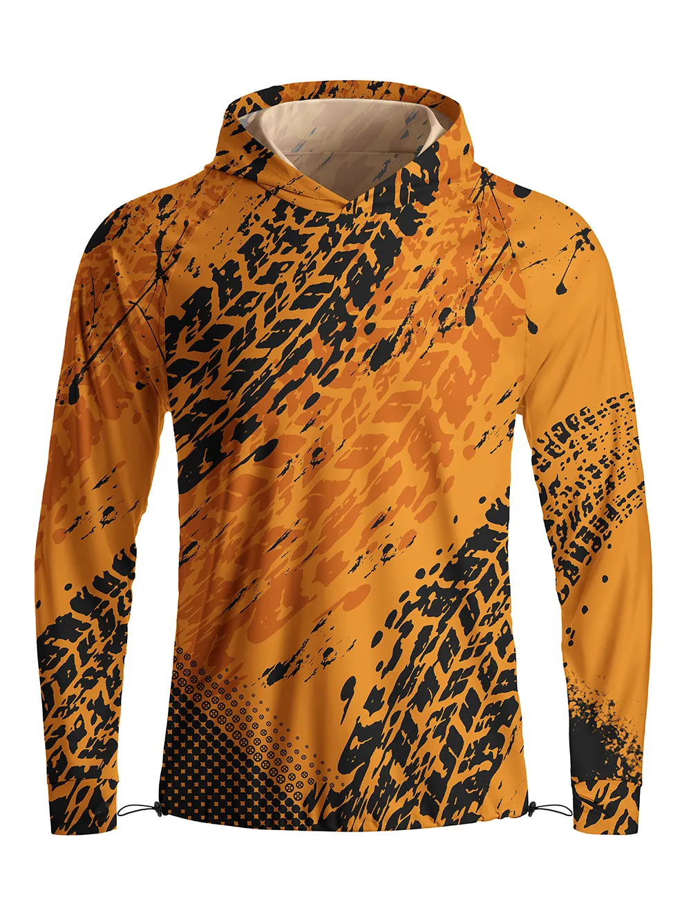 Orionride Tire Marks Long Sleeve Cycling Hoodie Shirt sold by Orionride
