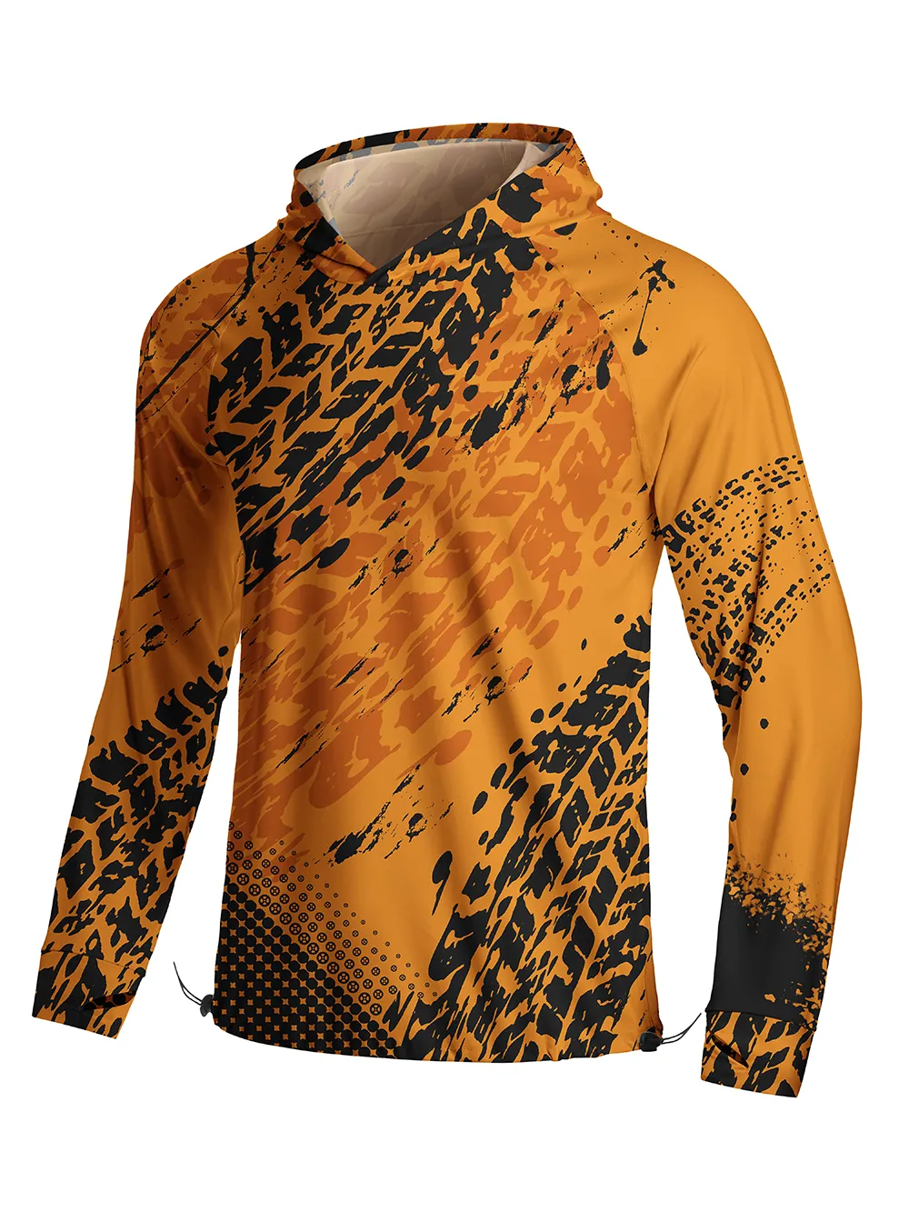 Orionride Tire Marks Long Sleeve Cycling Hoodie Shirt sold by Orionride product image thumbnail 2