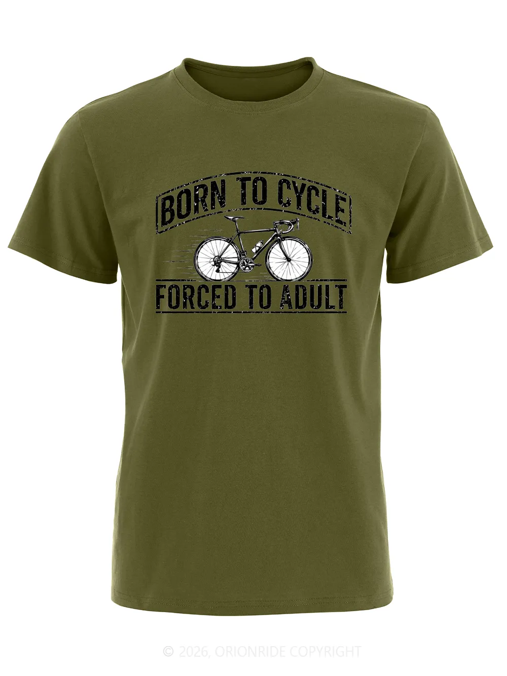 Orionride Born To Cycle Short Sleeves Bike T-Shirt sold by Orionride product image thumbnail 2