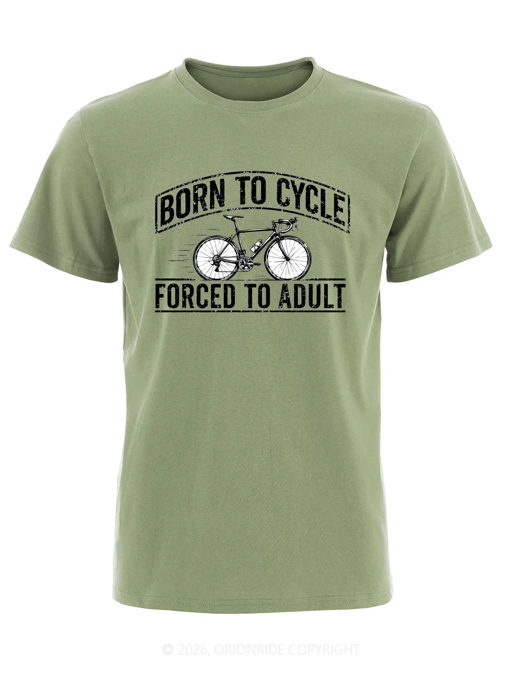 Orionride Born To Cycle Short Sleeves Bike T-Shirt sold by Orionride product image thumbnail 4