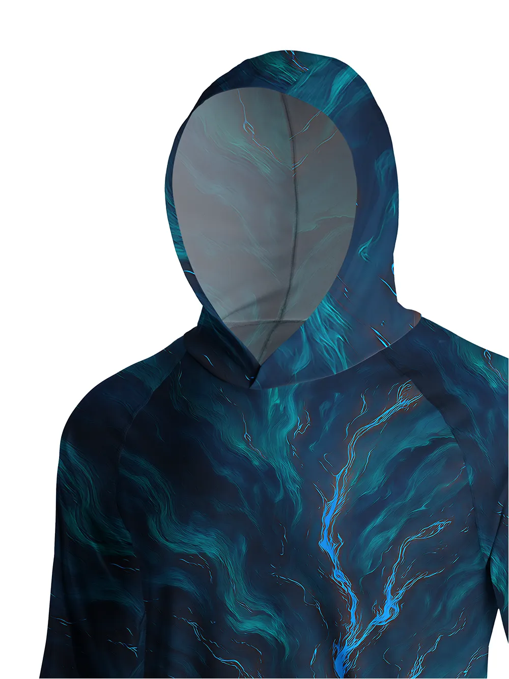 Orionride Liquid Flow Texture Long Sleeve Cycling Hoodie Shirt sold by Orionride product image thumbnail 4
