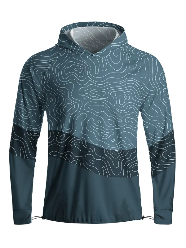 Orionride Challenging Contour Long Sleeve Cycling Hoodie Shirt made by Orionride