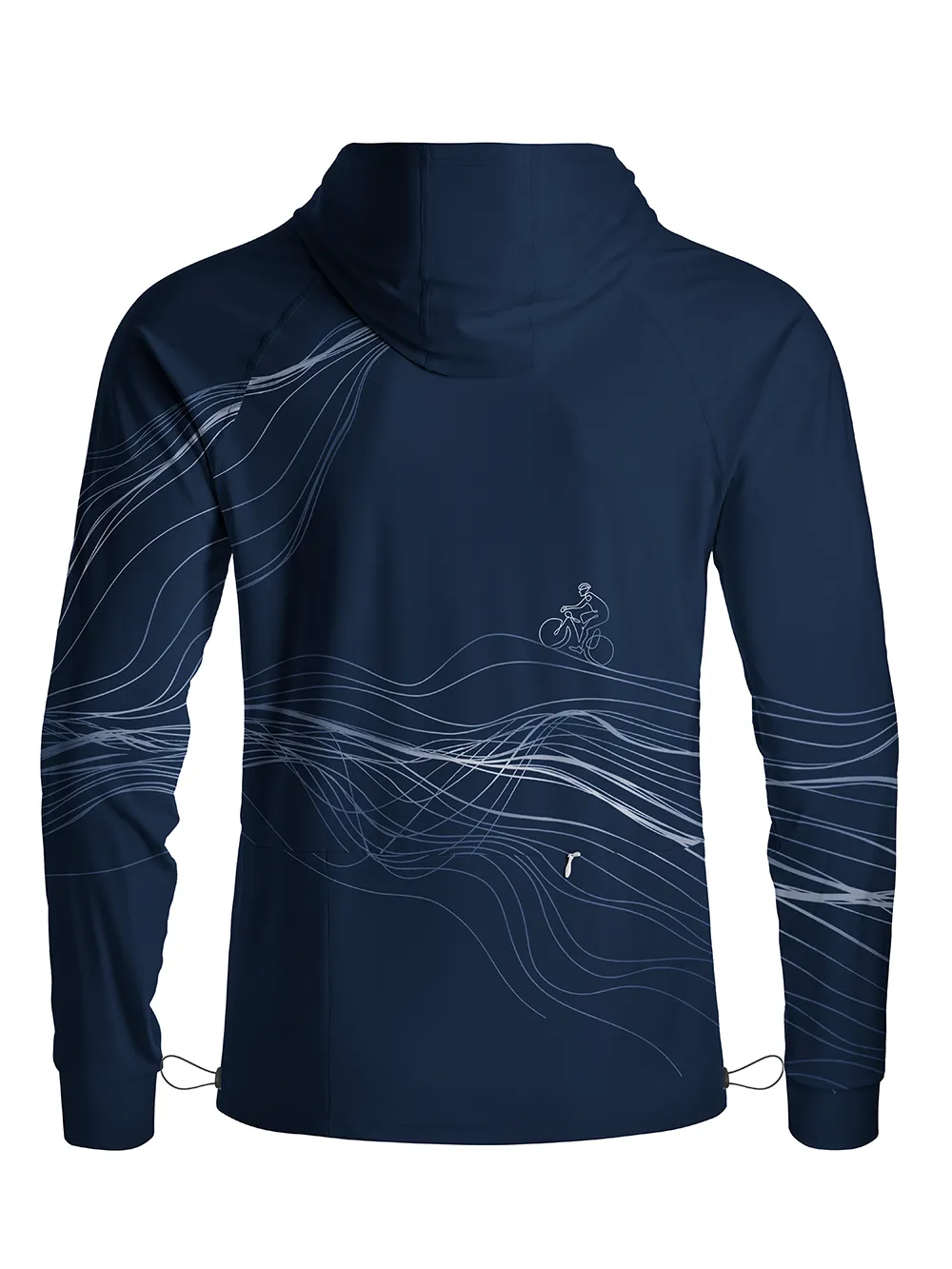 Orionride Spatial Lines Long Sleeve Cycling Hoodie Shirt sold by Orionride product image thumbnail 3