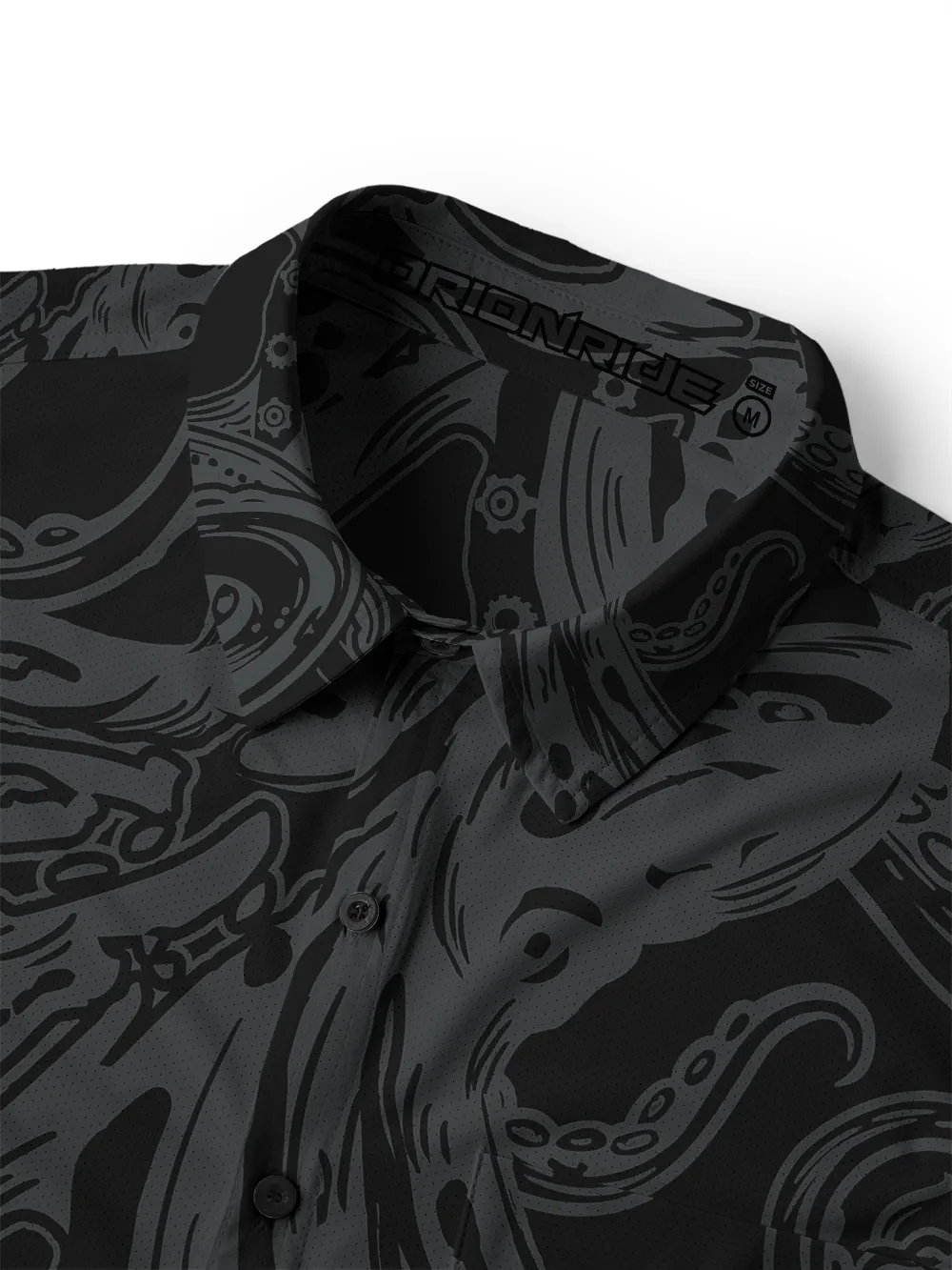 Orionride Octopus Tentacles Men's Stretchy Breathable Long Sleeve Gravel Shirt sold by Orionride product image thumbnail 4