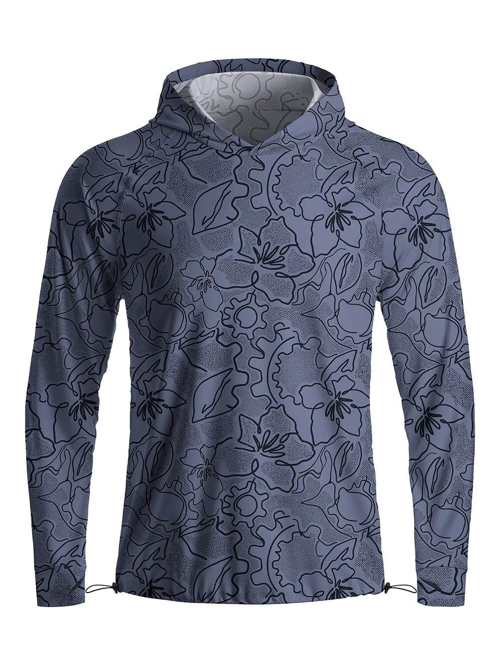 Orionride Tropical Leaves Long Sleeve Cycling Hoodie Shirt sold by Orionride