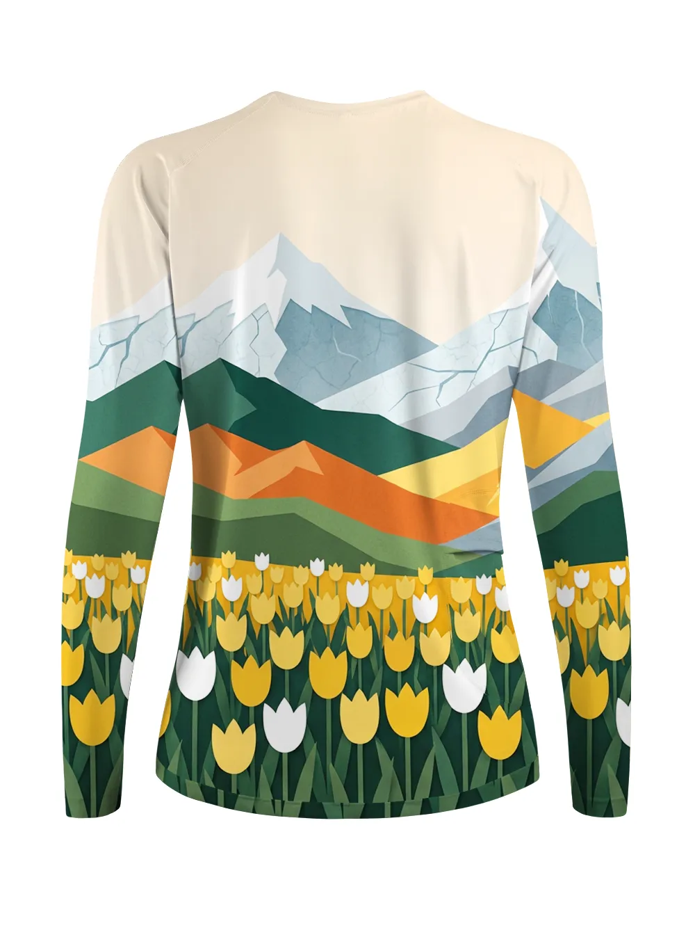 Orionride Geometric Spring Field Women's Quick Dry Downhill Jersey sold by Orionride product image thumbnail 3