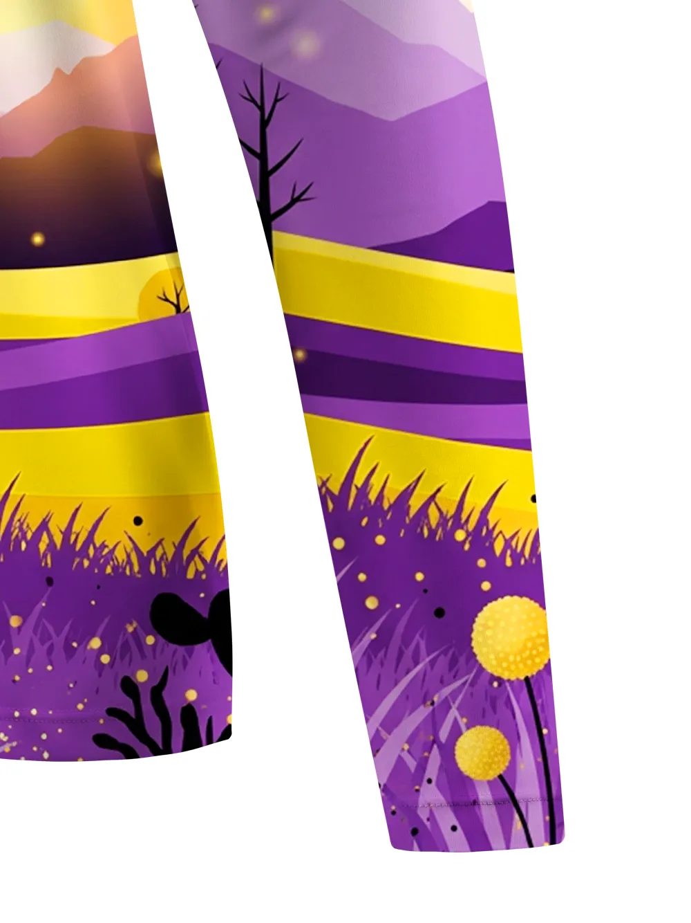 Orionride Purple Golden Field Women's Quick Dry Downhill Jersey sold by Orionride product image thumbnail 5