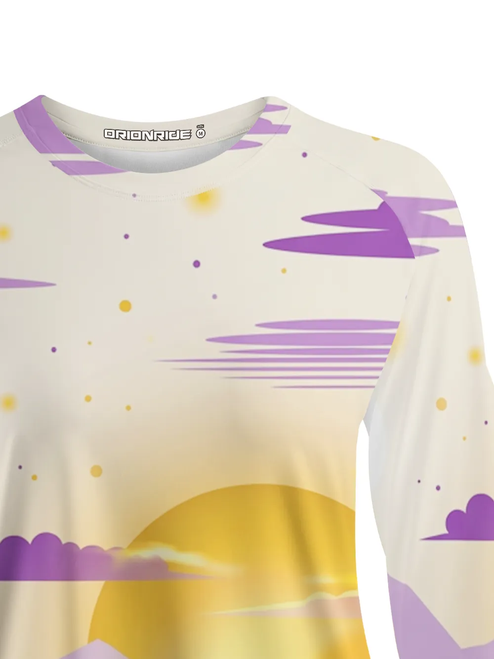 Orionride Purple Golden Field Women's Quick Dry Downhill Jersey sold by Orionride product image thumbnail 4