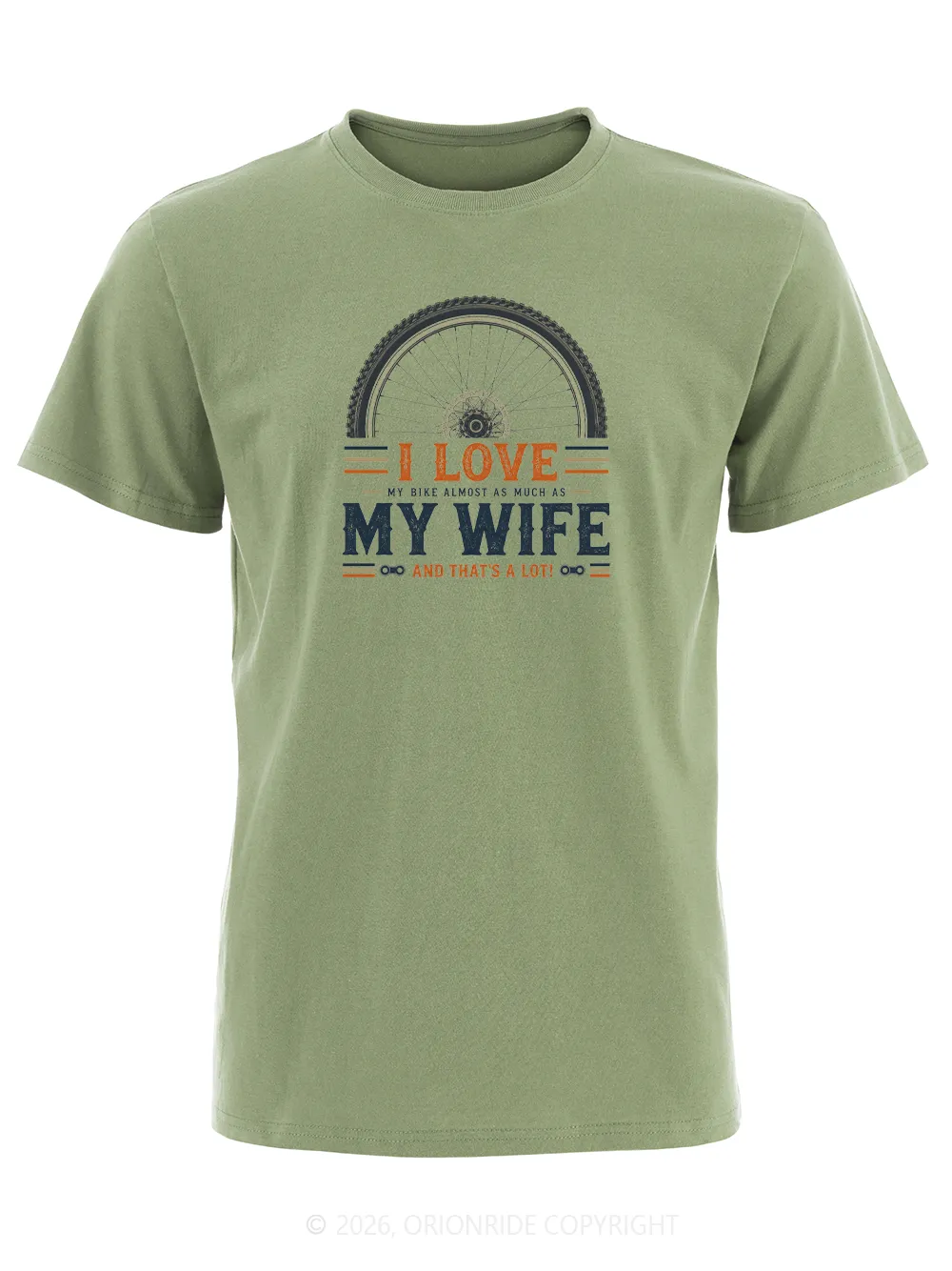 Orionride Wheel Love Words Short Sleeves Bike T-Shirt sold by Orionride product image thumbnail 3