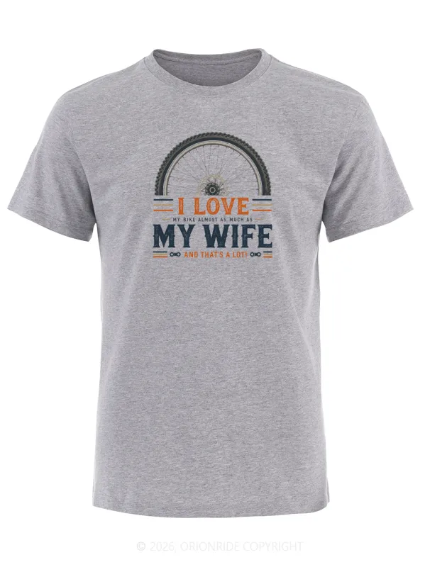 Orionride Wheel Love Words Short Sleeves Bike T-Shirt made by Orionride