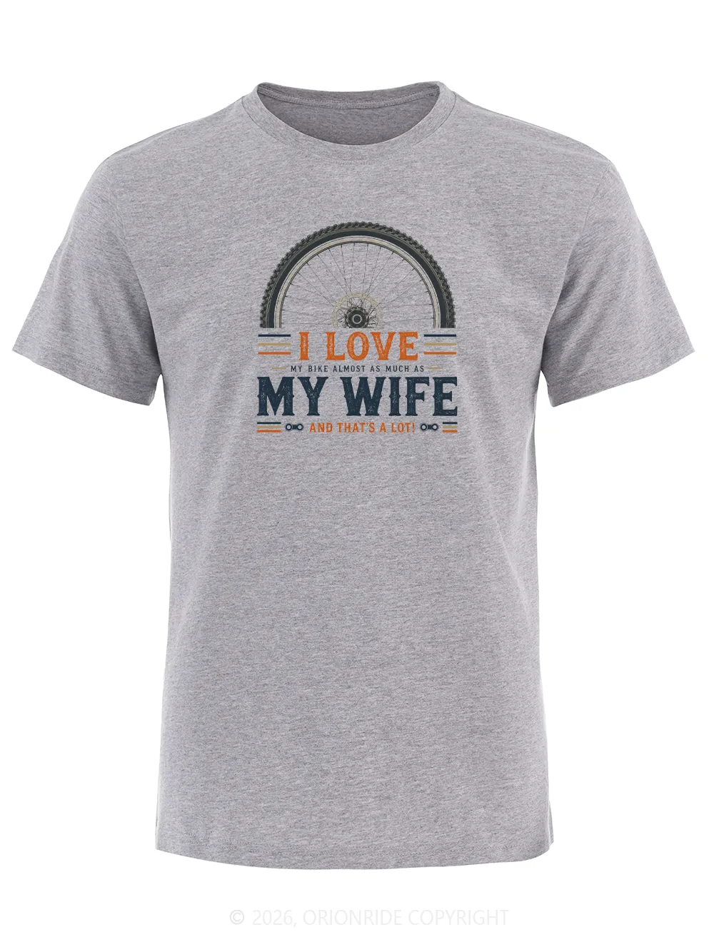 Orionride Wheel Love Words Short Sleeves Bike T-Shirt sold by Orionride