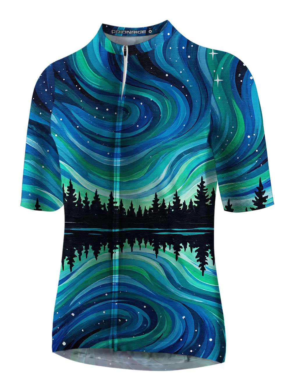 Orionride Aurora Reflection Short Sleeves Cycling Jersey sold by Orionride product image thumbnail 2
