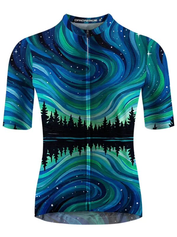 Orionride Aurora Reflection Short Sleeves Cycling Jersey made by Orionride