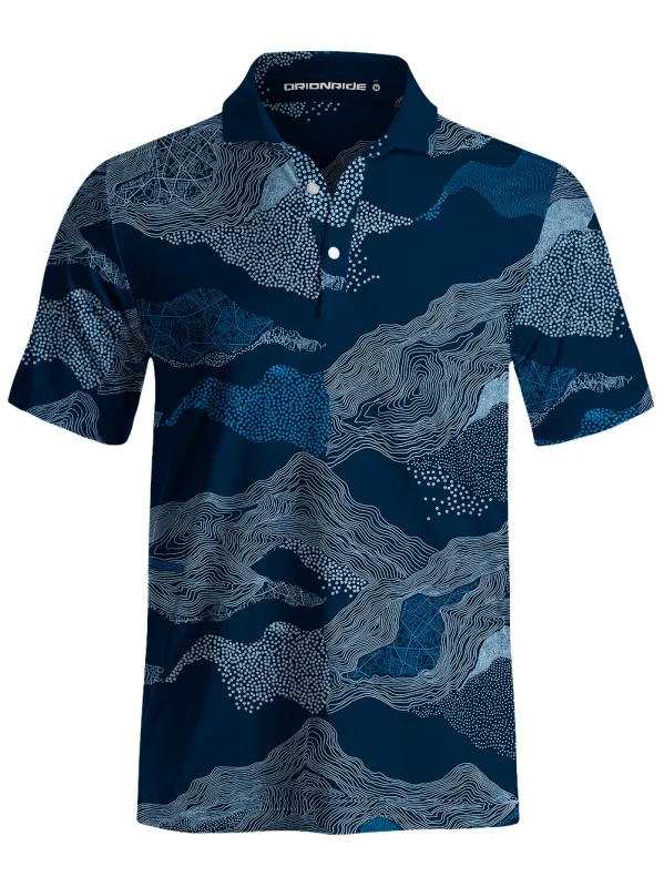 Orionride Line Terrain Men's Polo Shirt made by Orionride