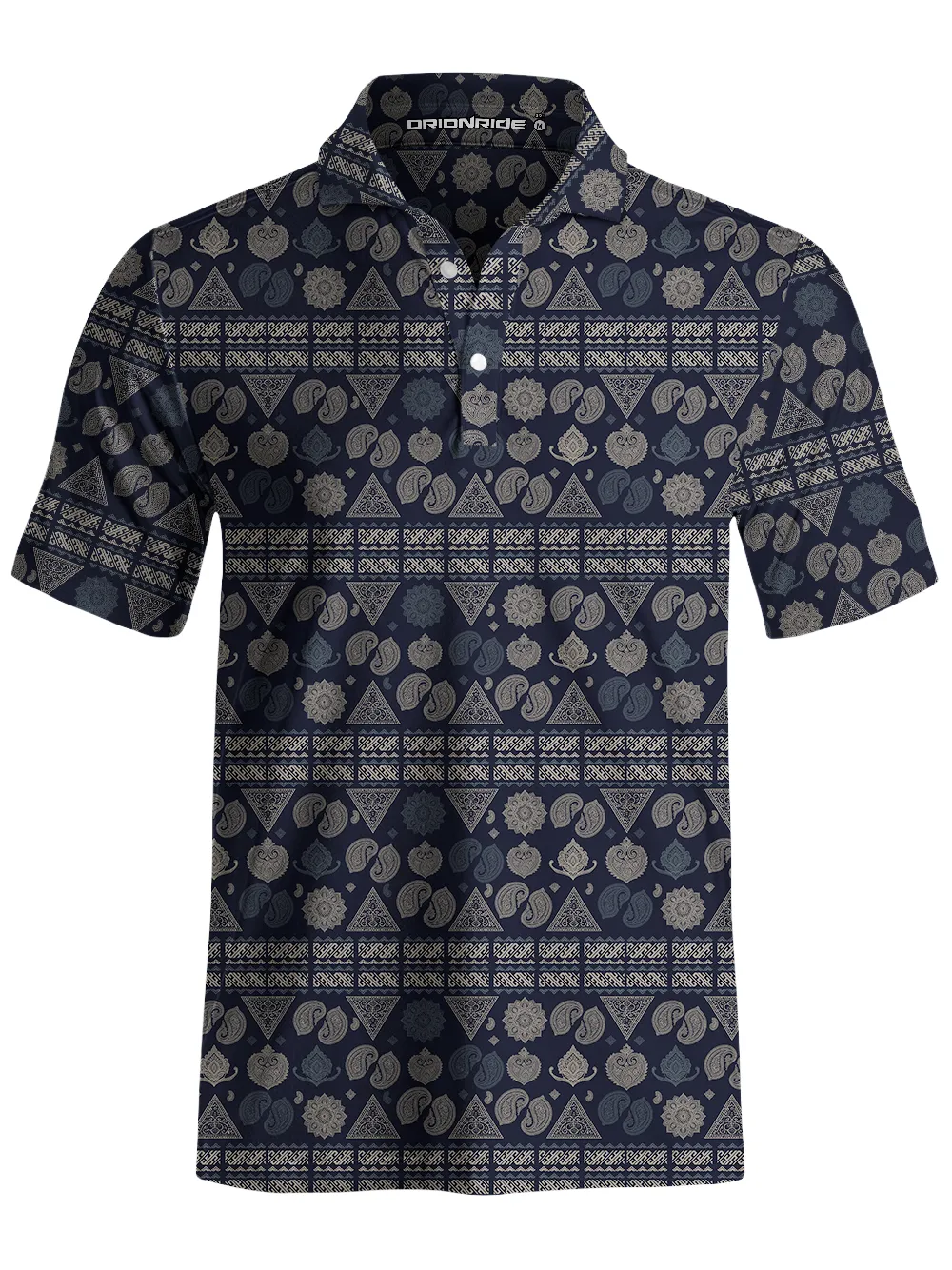 Orionride Paisley Weave Men's Polo Shirt sold by Orionride product image thumbnail 2