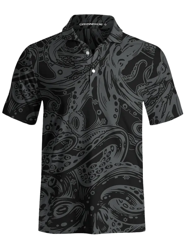 Orionride Octopus Tentacles Men's Polo Shirt made by Orionride
