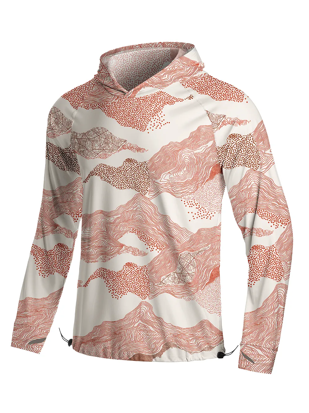 Orionride Line Terrain Long Sleeve Cycling Hoodie Shirt sold by Orionride product image thumbnail 2