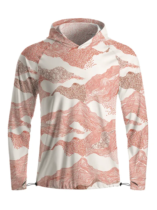 Orionride Line Terrain Long Sleeve Cycling Hoodie Shirt made by Orionride
