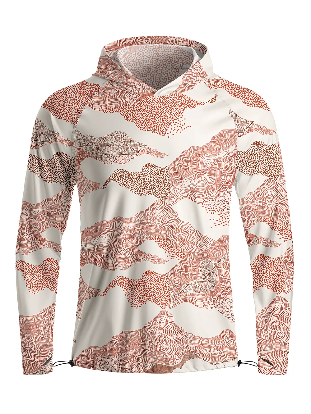 Orionride Line Terrain Long Sleeve Cycling Hoodie Shirt sold by Orionride