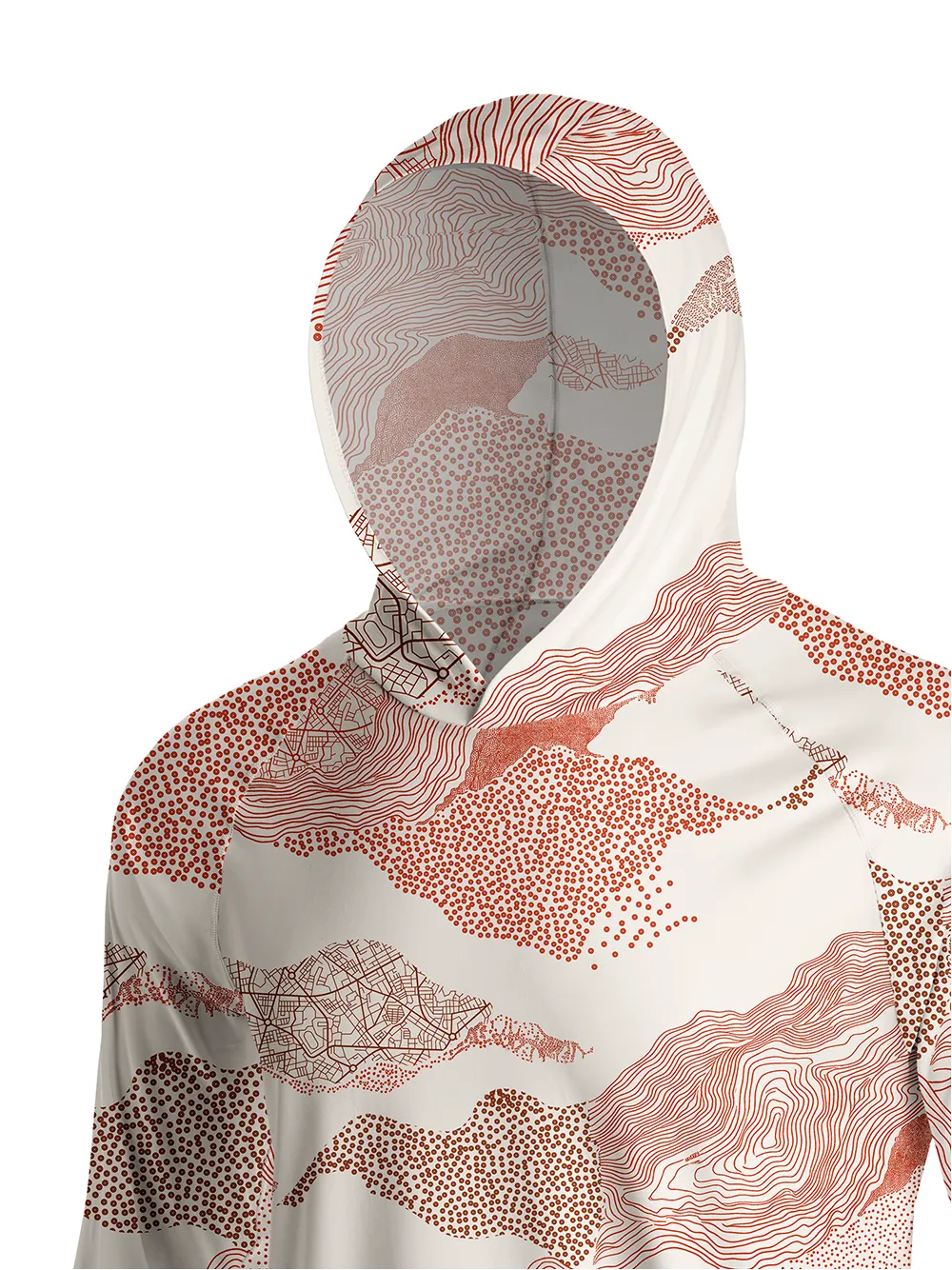Orionride Line Terrain Long Sleeve Cycling Hoodie Shirt sold by Orionride product image thumbnail 4