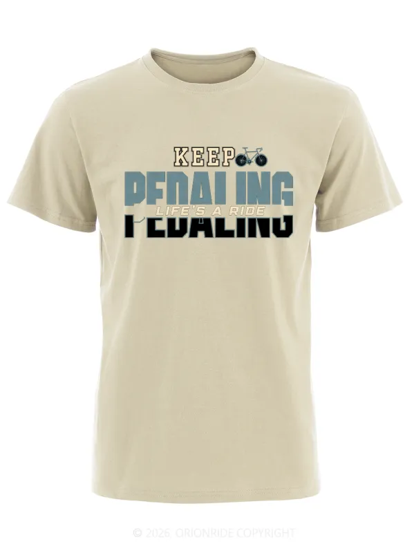 Orionride Pedal Word Rhythm Short Sleeves Bike T-Shirt made by Orionride