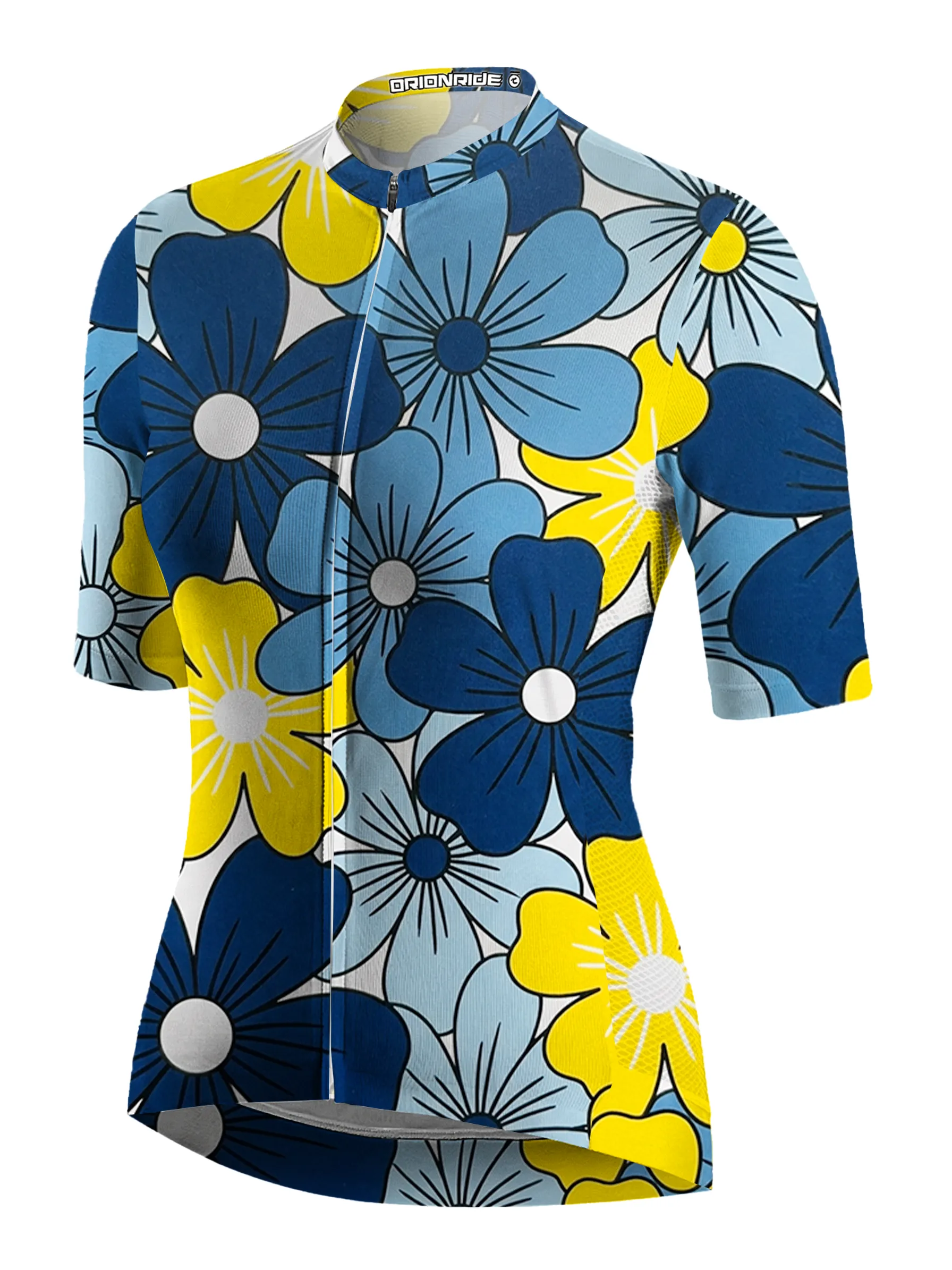 Orionride Multicolored Flowers Short Sleeves Women's Jersey sold by Orionride product image thumbnail 2