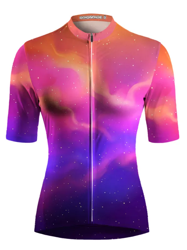 Orionride Dreamy Nebula Short Sleeves Women's Jersey made by Orionride