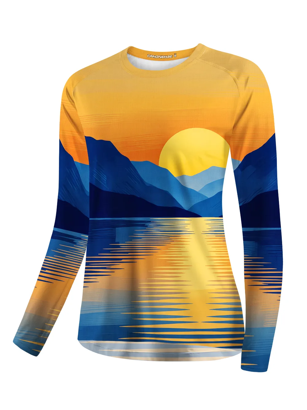 Orionride Gold Blue Mountain Women's Quick Dry Downhill Jersey sold by Orionride