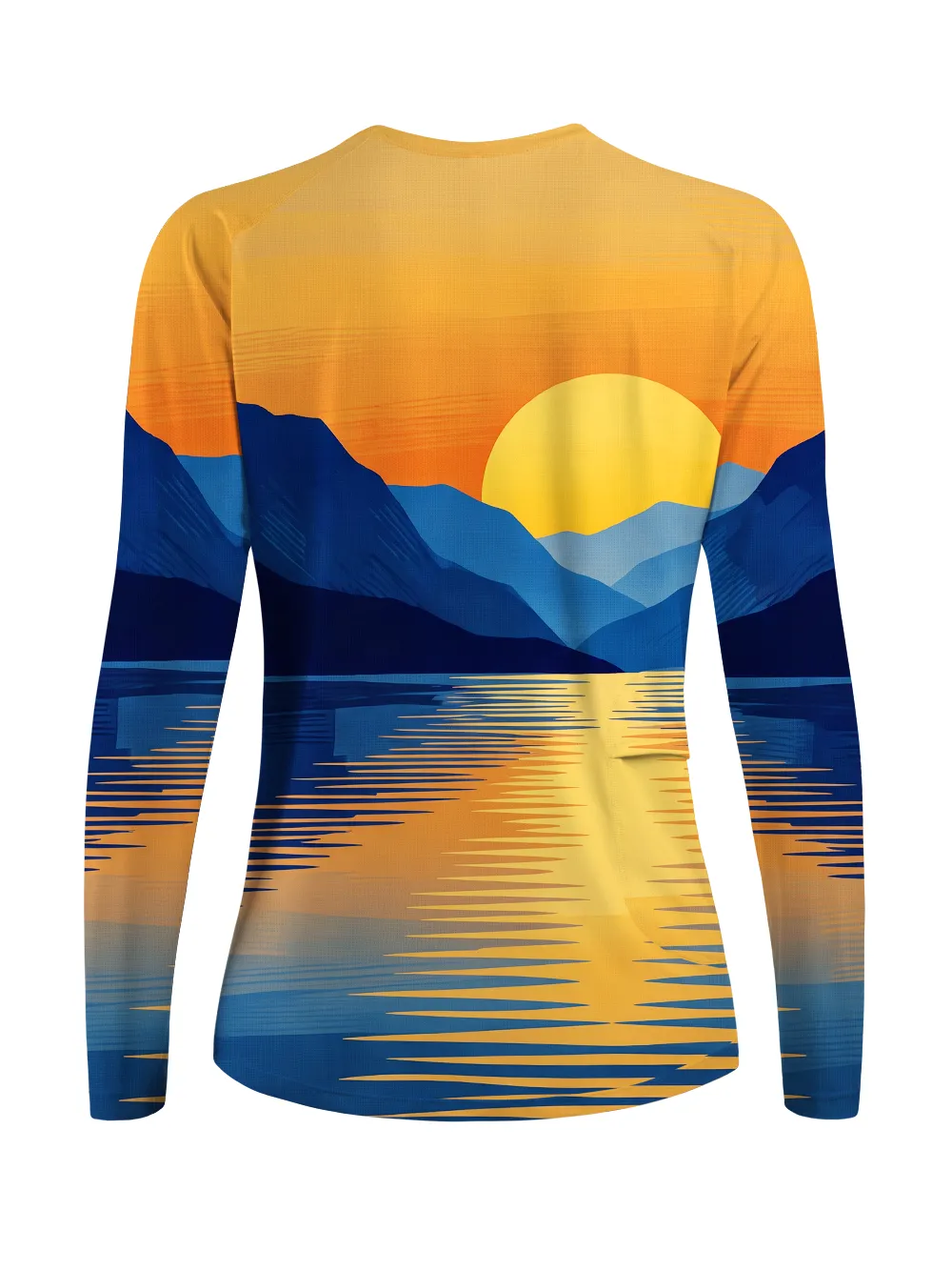 Orionride Gold Blue Mountain Women's Quick Dry Downhill Jersey sold by Orionride product image thumbnail 3