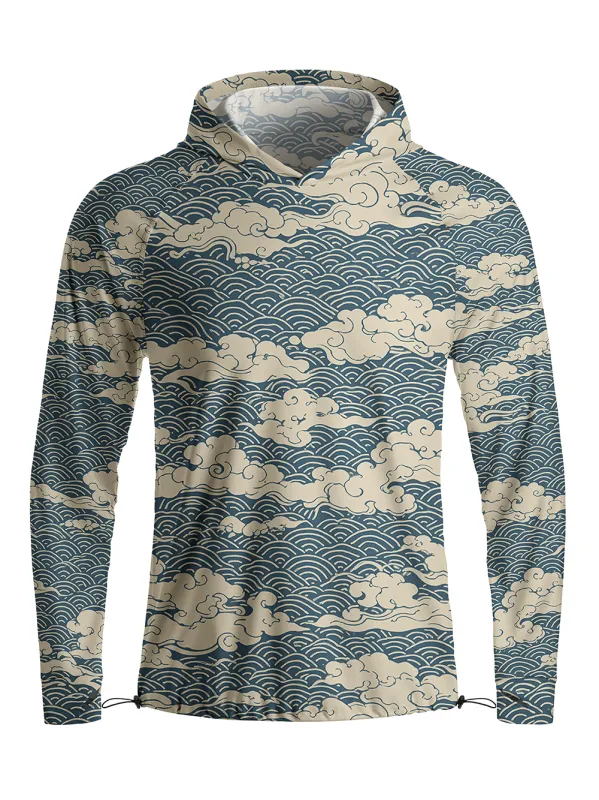 Orionride Above The Clouds Long Sleeve Cycling Hoodie Shirt made by Orionride