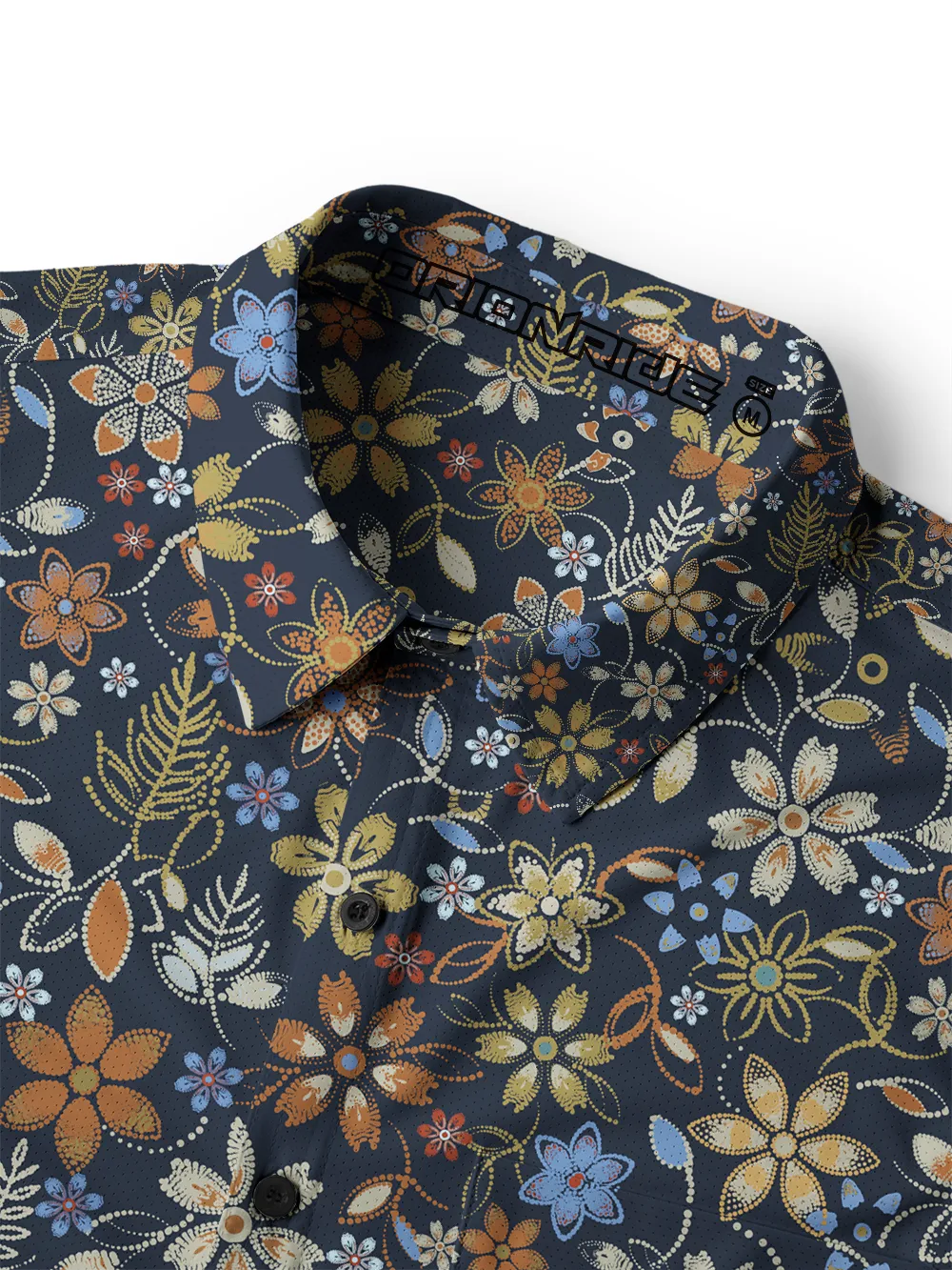 Orionride Embroidered Flower Men's Stretchy Breathable Long Sleeve Gravel Shirt sold by Orionride product image thumbnail 4