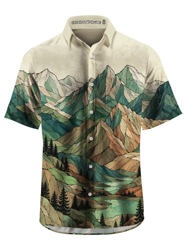 Orionride Green Mountain Ride Zipper Pockets Ultra Lightweight Short Sleeves Gravel Shirt made by Orionride