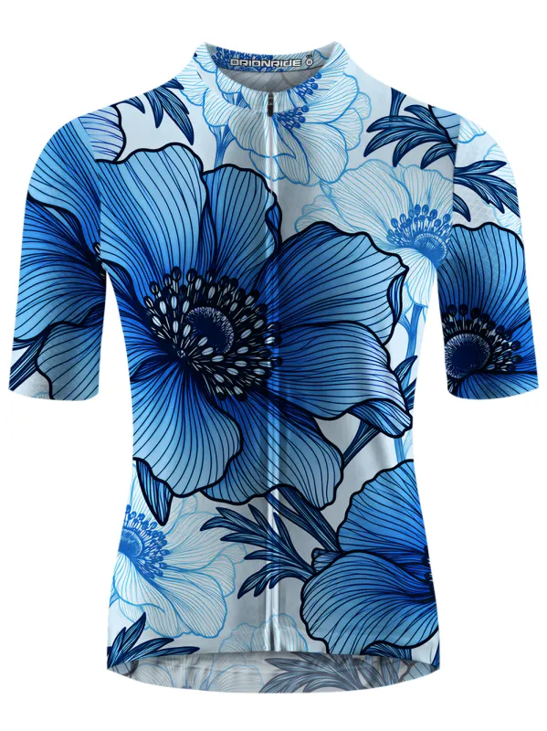 Orionride Ink-Bloomed Lines Short Sleeves Cycling Jersey made by Orionride