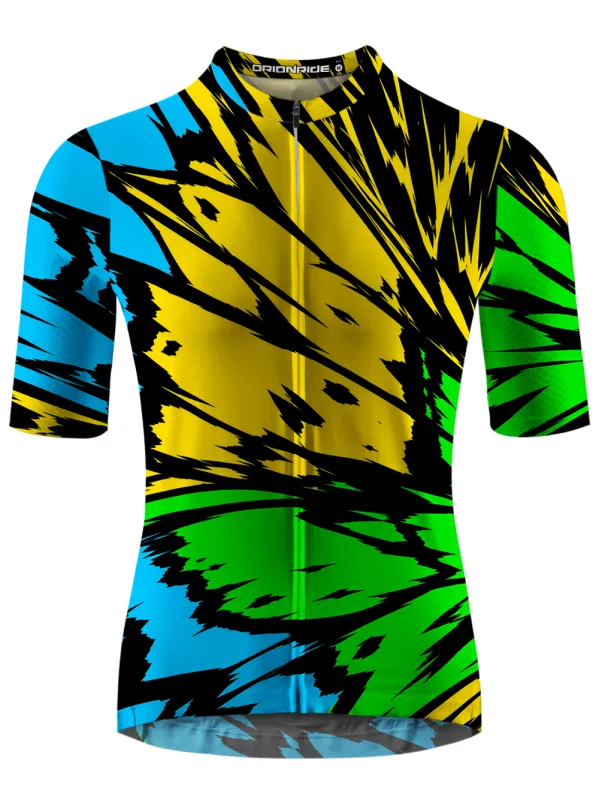 Orionride Fractured Flutter Short Sleeves Cycling Jersey made by Orionride
