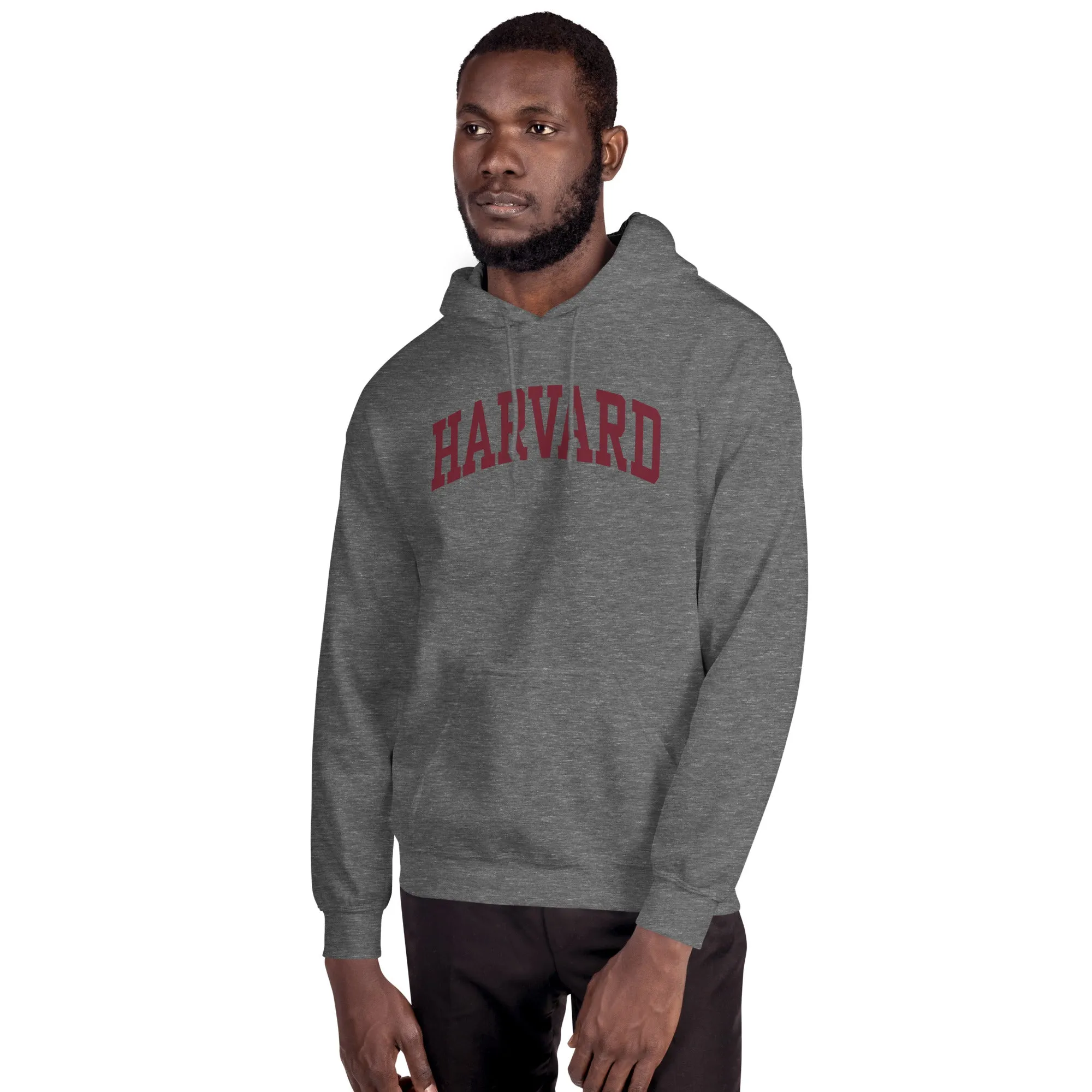 Harvard University Essential Hooded Sweatshirt (Heather Grey) sold by Ivy Sport product image thumbnail 4