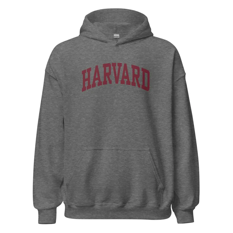 Harvard University Essential Hooded Sweatshirt (Heather Grey) sold by Ivy Sport