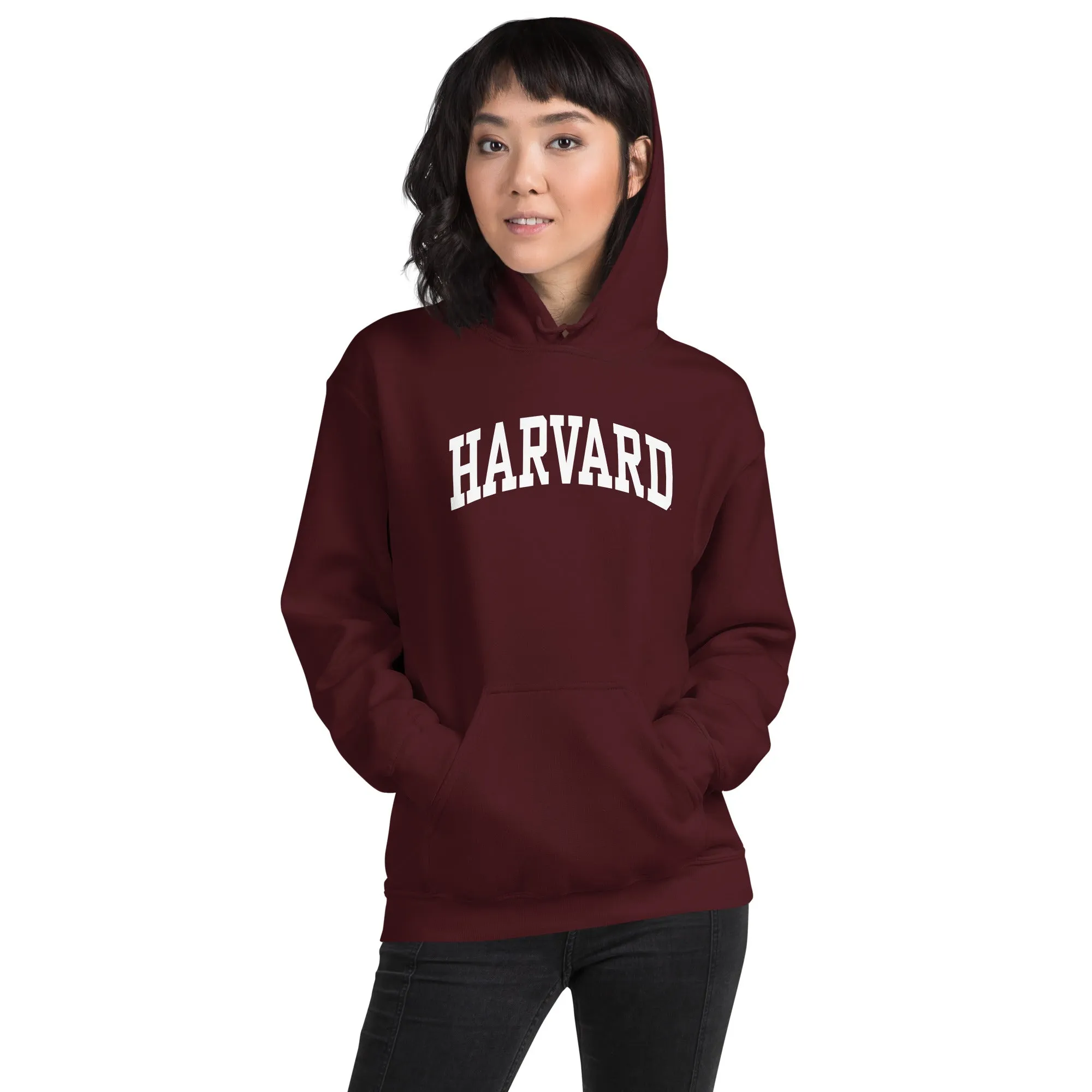 Harvard University Essential Hooded Sweatshirt (Crimson) sold by Ivy Sport product image thumbnail 4