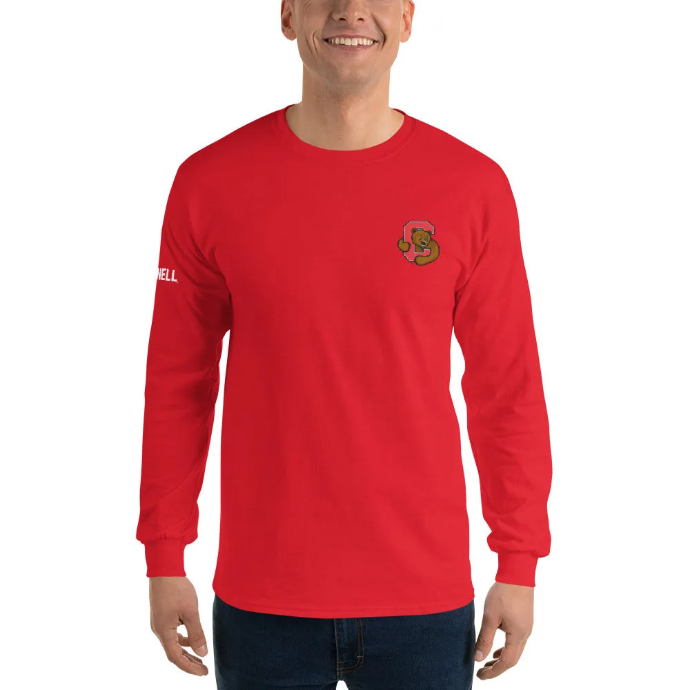 Cornell Mascot Long Sleeve T-Shirt (Red) sold by Ivy Sport