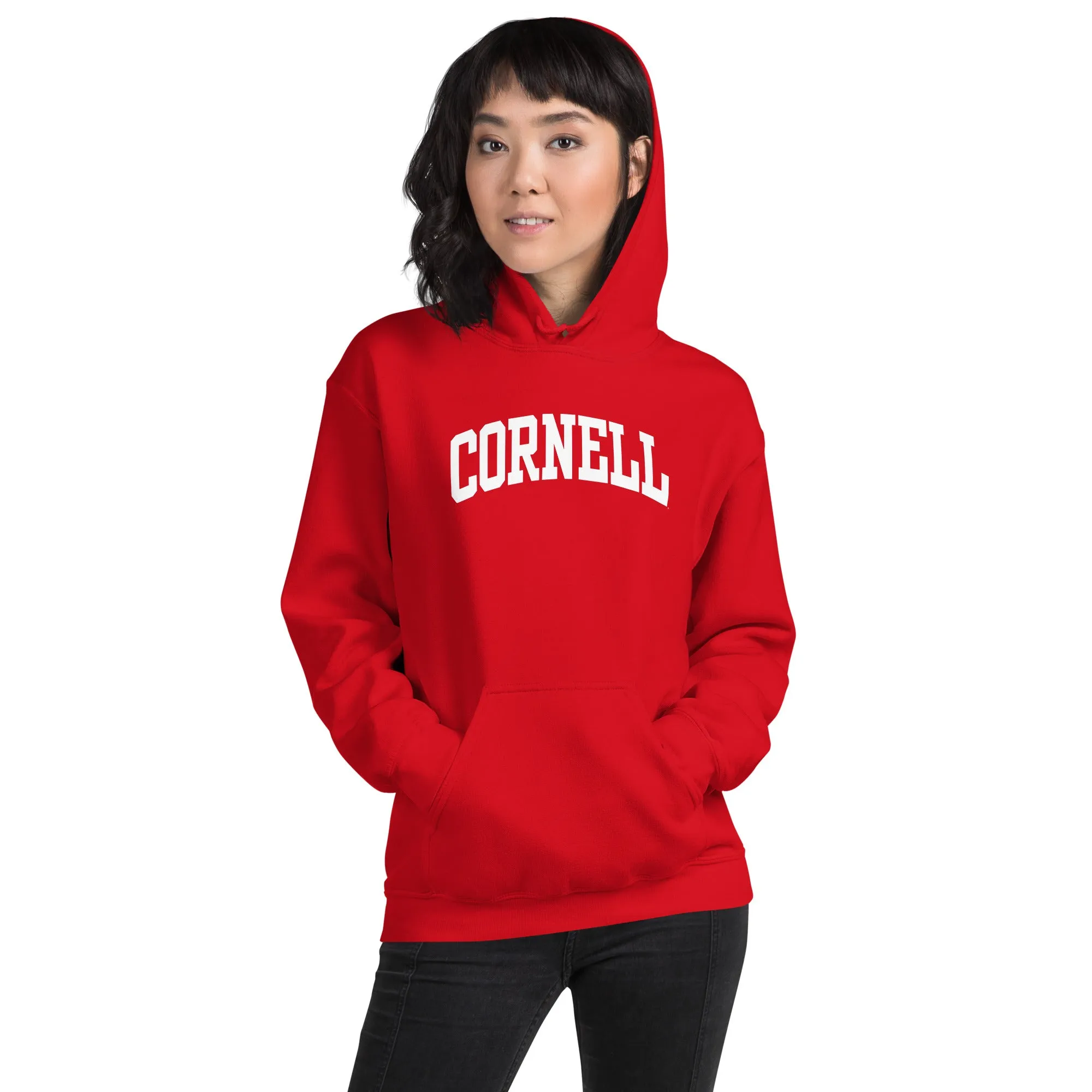 Cornell Essential Hooded Sweatshirt (Red) sold by Ivy Sport product image thumbnail 4