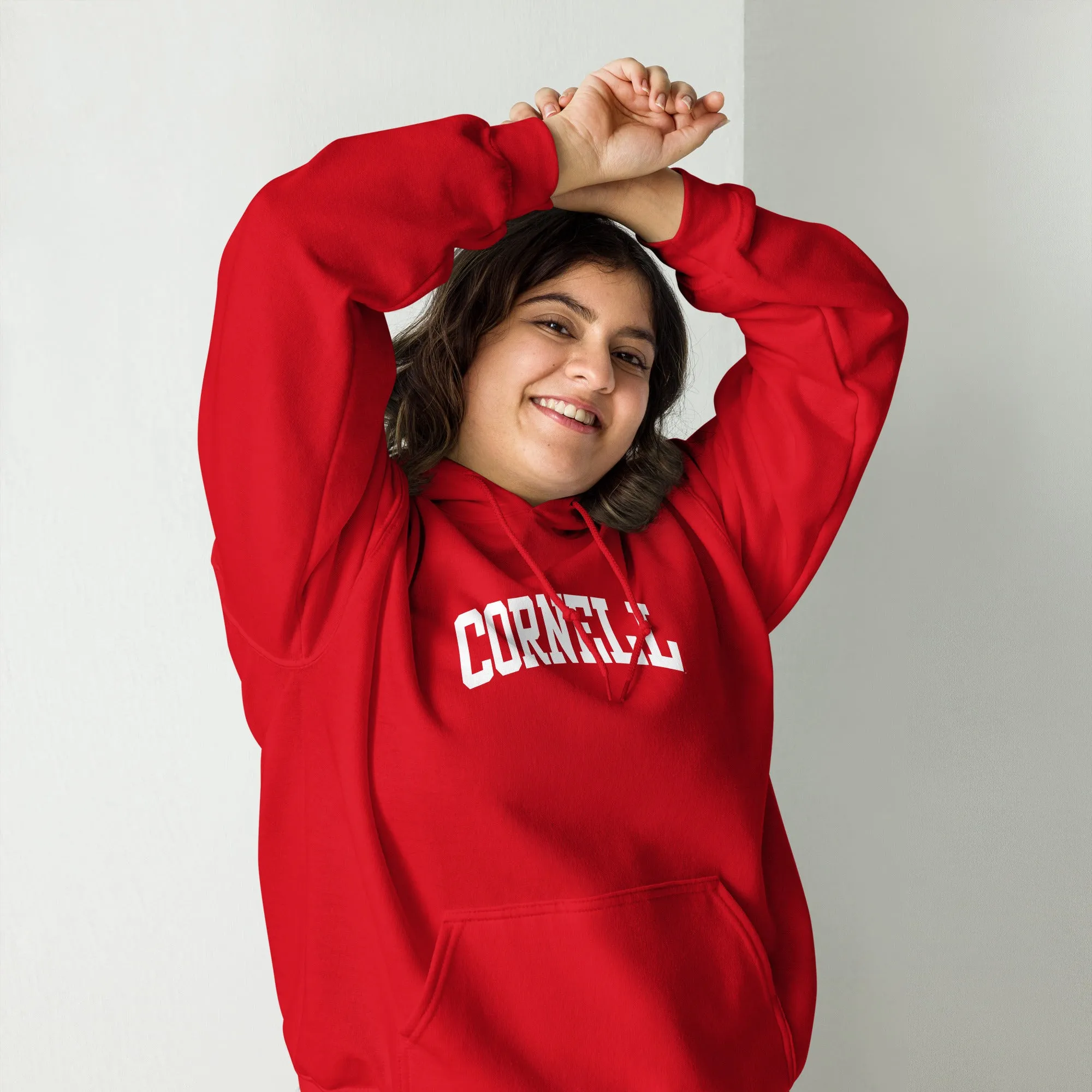 Cornell Essential Hooded Sweatshirt (Red) sold by Ivy Sport product image thumbnail 2