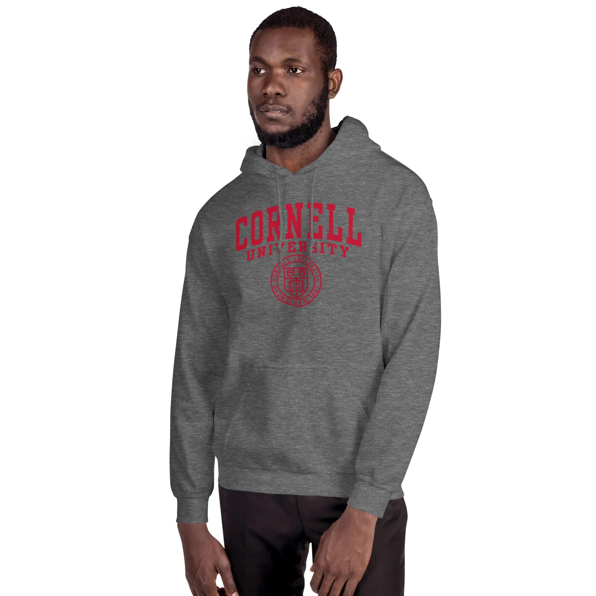 Cornell Heritage Hooded Sweatshirt (Grey) sold by Ivy Sport product image thumbnail 3