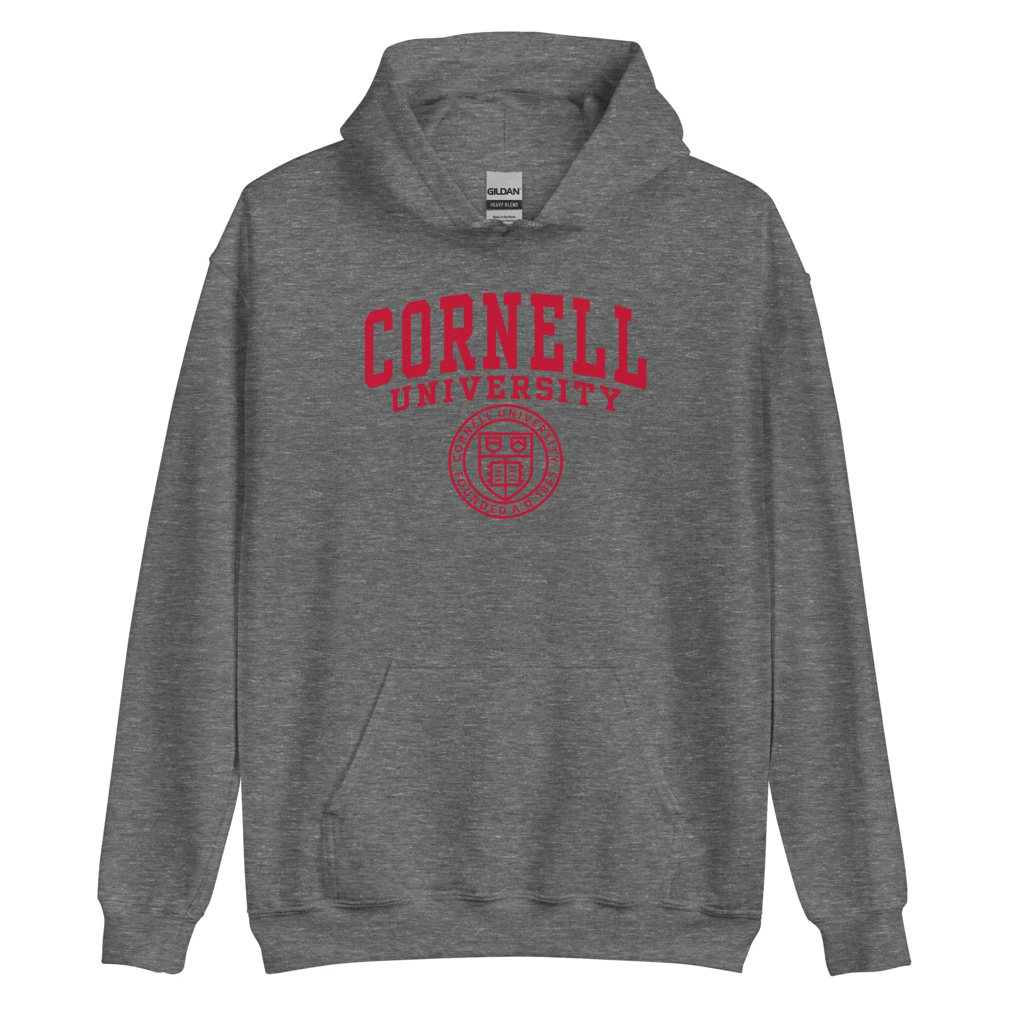 Cornell Heritage Hooded Sweatshirt (Grey) sold by Ivy Sport product image thumbnail 5