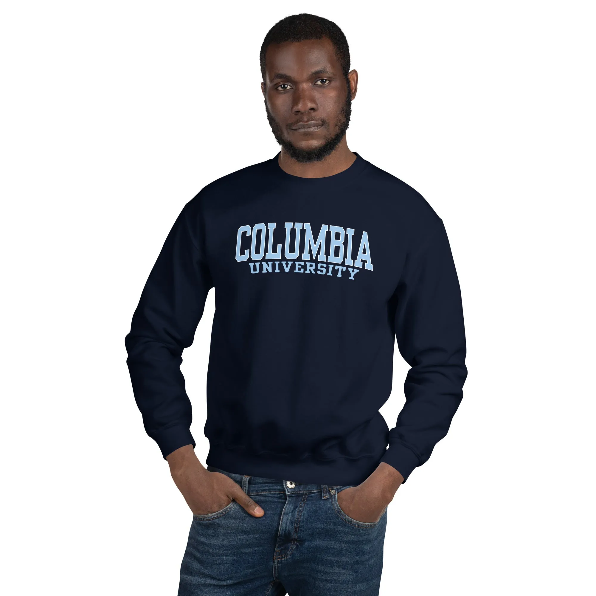 Columbia University Classic Crew Sweatshirt (Navy) sold by Ivy Sport product image thumbnail 4