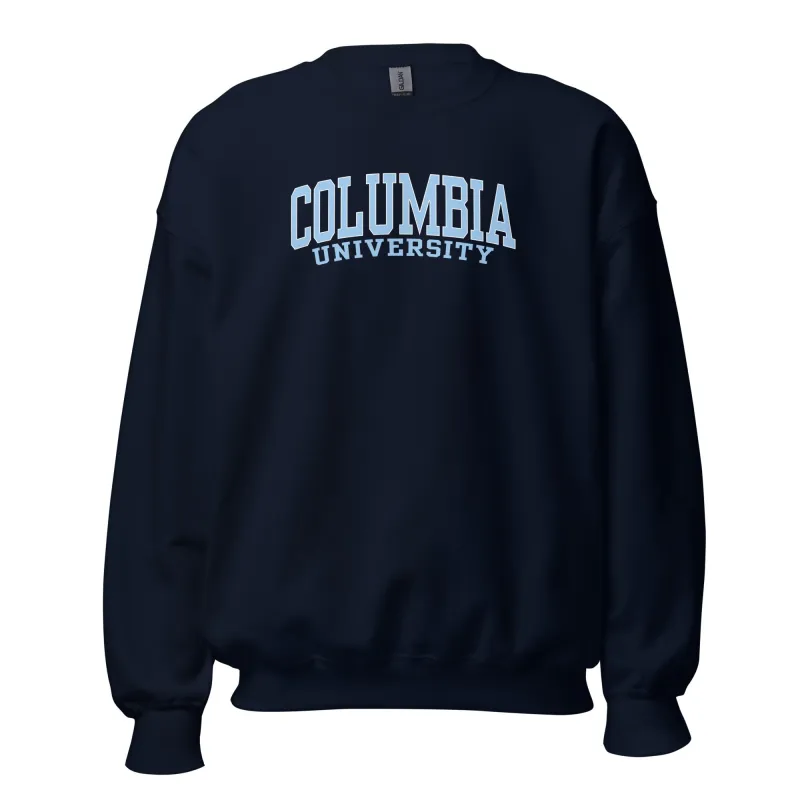 Columbia University Classic Crew Sweatshirt (Navy) sold by Ivy Sport