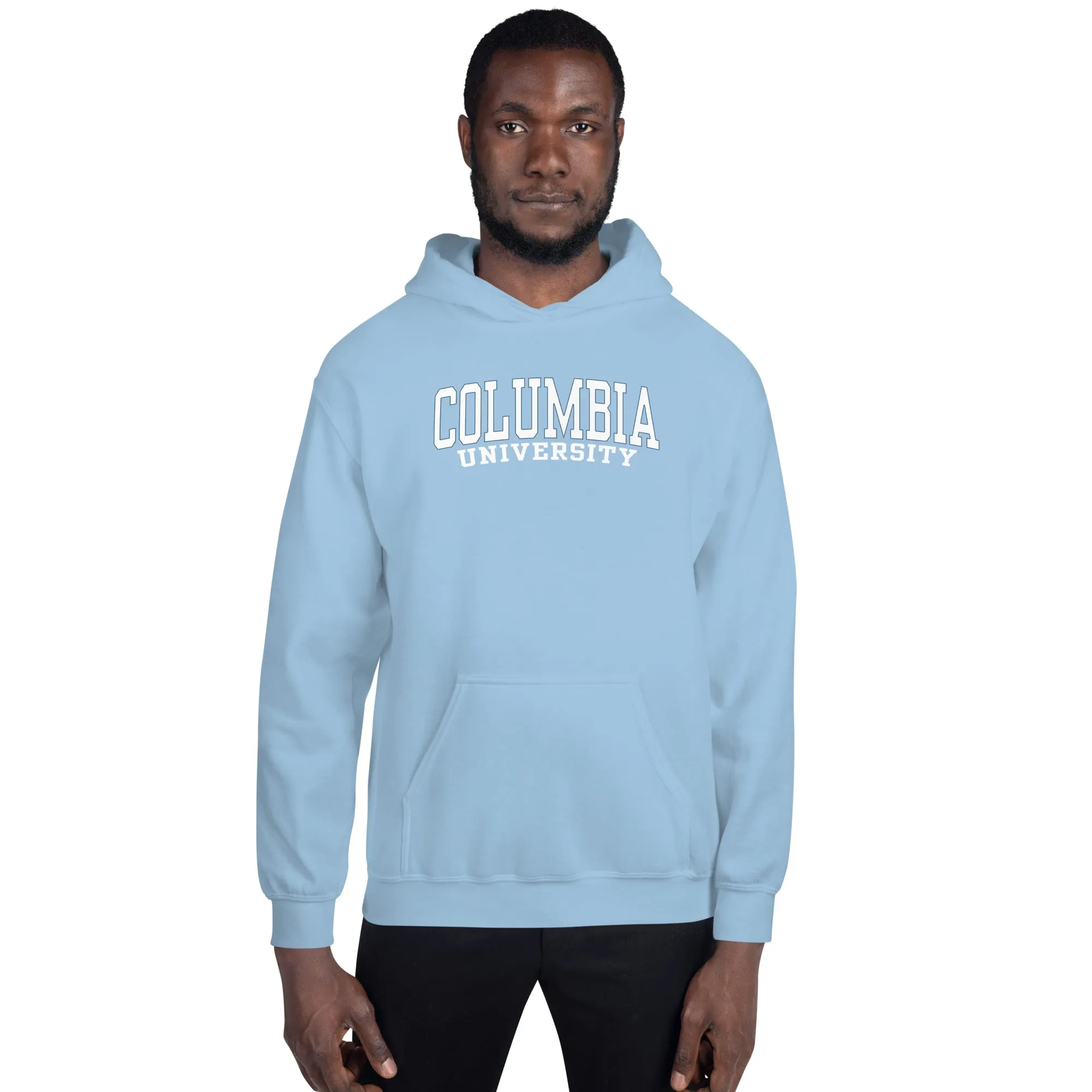 Columbia University Classic Hood Sweatshirt (Light Blue) sold by Ivy Sport product image thumbnail 3